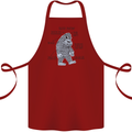 The Anatomy of Bigfoot Cotton Apron 100% Organic Maroon