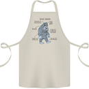 The Anatomy of Bigfoot Cotton Apron 100% Organic Natural