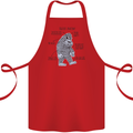 The Anatomy of Bigfoot Cotton Apron 100% Organic Red