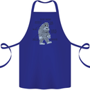 The Anatomy of Bigfoot Cotton Apron 100% Organic Royal Blue