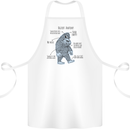 The Anatomy of Bigfoot Cotton Apron 100% Organic White