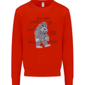 The Anatomy of Bigfoot Kids Sweatshirt Jumper Bright Red