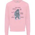The Anatomy of Bigfoot Kids Sweatshirt Jumper Light Pink
