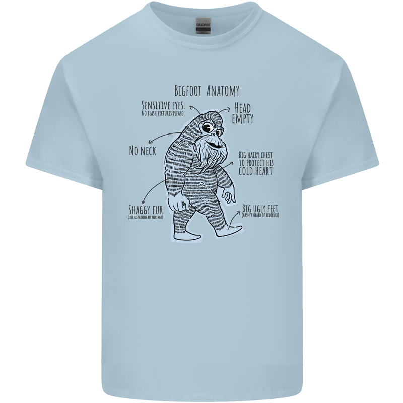 The Anatomy of Bigfoot Kids T-Shirt Childrens Light Blue