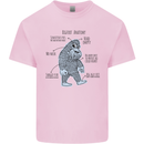 The Anatomy of Bigfoot Kids T-Shirt Childrens Light Pink