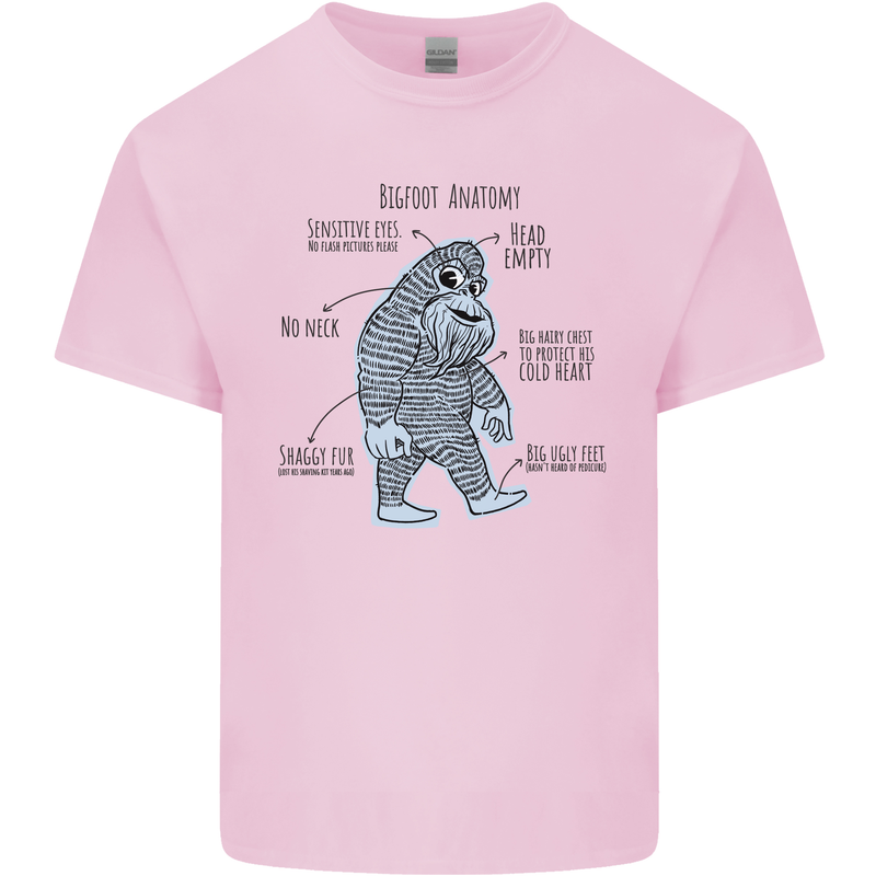 The Anatomy of Bigfoot Kids T-Shirt Childrens Light Pink