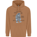 The Anatomy of Bigfoot Mens 80% Cotton Hoodie Caramel Latte