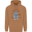 The Anatomy of Bigfoot Mens 80% Cotton Hoodie Caramel Latte