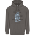 The Anatomy of Bigfoot Mens 80% Cotton Hoodie Charcoal