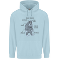The Anatomy of Bigfoot Mens 80% Cotton Hoodie Light Blue