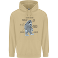 The Anatomy of Bigfoot Mens 80% Cotton Hoodie Sand