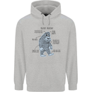 The Anatomy of Bigfoot Mens 80% Cotton Hoodie Sports Grey