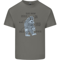 The Anatomy of Bigfoot Mens Cotton T-Shirt Tee Top Charcoal