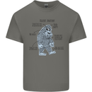 The Anatomy of Bigfoot Mens Cotton T-Shirt Tee Top Charcoal