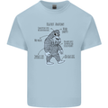 The Anatomy of Bigfoot Mens Cotton T-Shirt Tee Top Light Blue