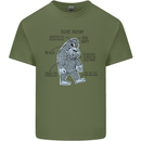 The Anatomy of Bigfoot Mens Cotton T-Shirt Tee Top Military Green