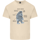 The Anatomy of Bigfoot Mens Cotton T-Shirt Tee Top Natural