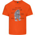 The Anatomy of Bigfoot Mens Cotton T-Shirt Tee Top Orange