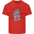 The Anatomy of Bigfoot Mens Cotton T-Shirt Tee Top Red