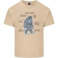 The Anatomy of Bigfoot Mens Cotton T-Shirt Tee Top Sand