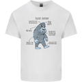The Anatomy of Bigfoot Mens Cotton T-Shirt Tee Top White