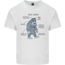 The Anatomy of Bigfoot Mens Cotton T-Shirt Tee Top White