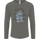 The Anatomy of Bigfoot Mens Long Sleeve T-Shirt Charcoal