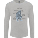 The Anatomy of Bigfoot Mens Long Sleeve T-Shirt Sports Grey