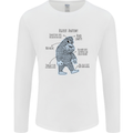 The Anatomy of Bigfoot Mens Long Sleeve T-Shirt White