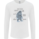 The Anatomy of Bigfoot Mens Long Sleeve T-Shirt White