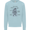 The Anatomy of Bigfoot Mens Sweatshirt Jumper Light Blue