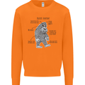 The Anatomy of Bigfoot Mens Sweatshirt Jumper Orange