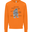 The Anatomy of Bigfoot Mens Sweatshirt Jumper Orange