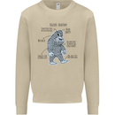 The Anatomy of Bigfoot Mens Sweatshirt Jumper Sand