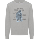 The Anatomy of Bigfoot Mens Sweatshirt Jumper Sports Grey