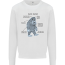 The Anatomy of Bigfoot Mens Sweatshirt Jumper White