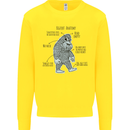 The Anatomy of Bigfoot Mens Sweatshirt Jumper Yellow