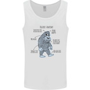 The Anatomy of Bigfoot Mens Vest Tank Top White