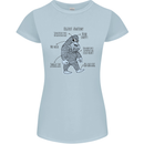 The Anatomy of Bigfoot Womens Petite Cut T-Shirt Light Blue