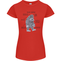 The Anatomy of Bigfoot Womens Petite Cut T-Shirt Red