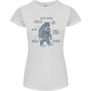 The Anatomy of Bigfoot Womens Petite Cut T-Shirt White