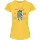 The Anatomy of Bigfoot Womens Petite Cut T-Shirt Yellow