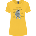 The Anatomy of Bigfoot Womens Wider Cut T-Shirt Yellow