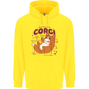 The Anatomy of a Corgi Dog Childrens Kids Hoodie Yellow