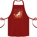 The Anatomy of a Corgi Dog Cotton Apron 100% Organic Maroon