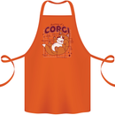 The Anatomy of a Corgi Dog Cotton Apron 100% Organic Orange