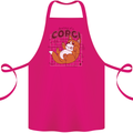 The Anatomy of a Corgi Dog Cotton Apron 100% Organic Pink