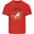 The Anatomy of a Corgi Dog Kids T-Shirt Childrens Red