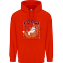The Anatomy of a Corgi Dog Mens 80% Cotton Hoodie Bright Red