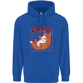 The Anatomy of a Corgi Dog Mens 80% Cotton Hoodie Royal Blue